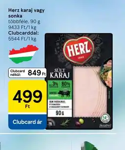 Tesco HERZ karaj vagy sonka ajánlat