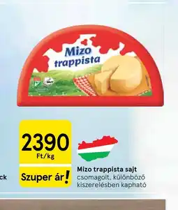 Tesco Mizo trappista sajt ajánlat