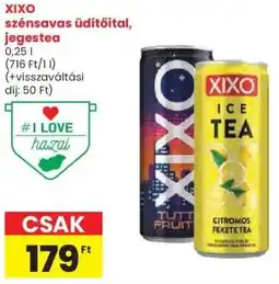 Spar XIXO szénsavas üdítőital, jegestea ajánlat