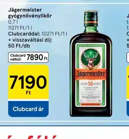 Tesco Jägermeister gygynövénylikőr ajánlat