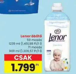 Spar Lenor öblítő ajánlat