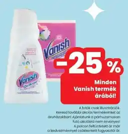 Spar Vanish termék ajánlat