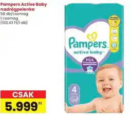 Spar Pampers Active Baby nadrágpelenka ajánlat