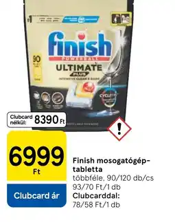 Tesco Finish mosogatgép-tabletta ajánlat