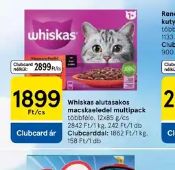 Tesco Whiskas macskaeledel multipack ajánlat
