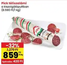 Interspar Pick téliszalámi ajánlat