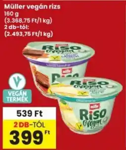 Interspar Müller vegán rizs ajánlat