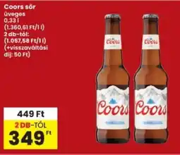 Interspar Coors sör Üveges ajánlat