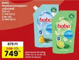 Interspar Baba folyékonyszappanutántöltő ajánlat