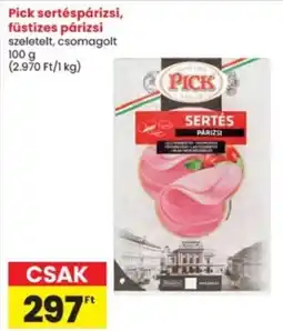 Interspar Pick sertéspárizsi, füstízes párizsi ajánlat