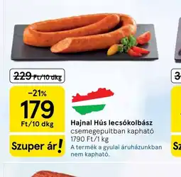 Tesco Hajnal Hús lecskolbász ajánlat