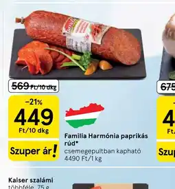 Tesco Familia Harmnia paprikás rúd ajánlat