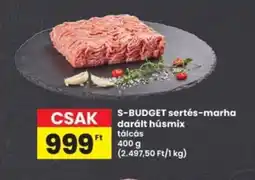 Interspar S-BUDGET sertés-marha darált húsmix ajánlat