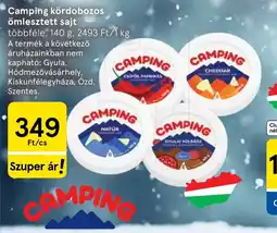 Tesco CAMPING kördobozos sajt ajánlat