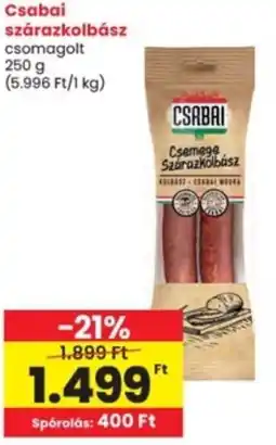 Interspar Csabai szárazkolbász ajánlat