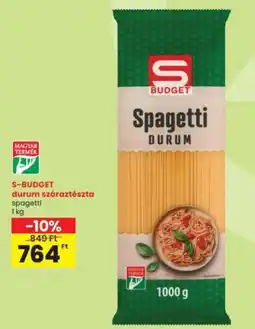 Interspar S-BUDGET durum száraztészta ajánlat