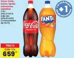 Interspar Coca-Cola, Fanta, Sprite szénsavas üdítőital ajánlat