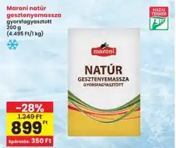 Interspar Maroni natúr gesztenyemassza ajánlat