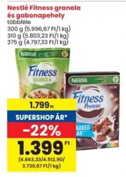 Interspar Nestlé Fitness granola és gabonapehely ajánlat