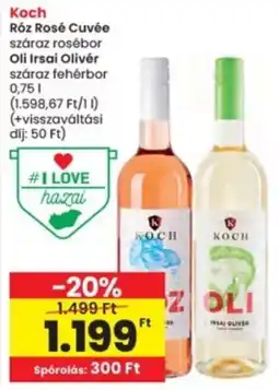 Interspar Koch Róz Rosé Cuvée / Oli Irsai Olivér száraz ajánlat