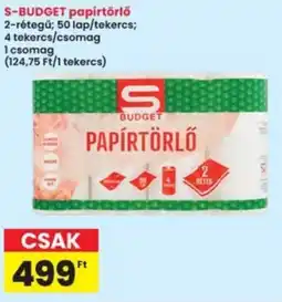 Interspar S-BUDGET papírtörlő ajánlat