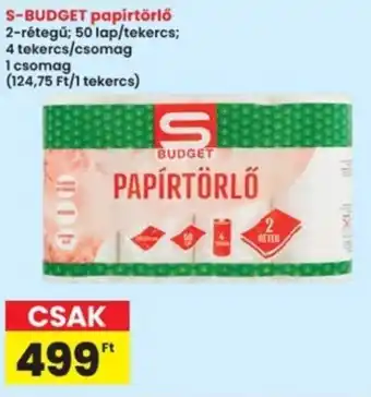 Interspar S-BUDGET papírtörlő ajánlat