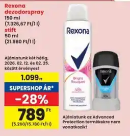 Interspar Rexona dezodorspray ajánlat