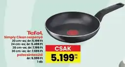 Interspar Tefal Simply Clean serpenyő ajánlat