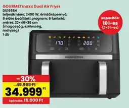 Interspar GOURMETmaxx Dual Air Fryer ajánlat