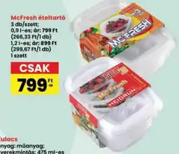 Interspar McFresh ételtartó ajánlat