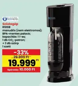 Interspar SODACO Szódagép R100B ajánlat