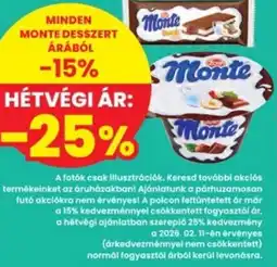 Interspar Monte desszert ajánlat