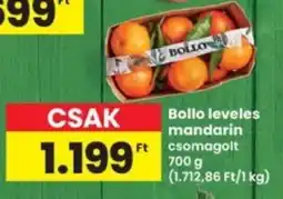 Interspar Bollo leveles mandarin ajánlat
