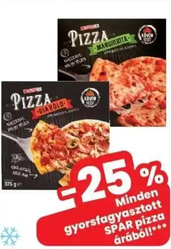 Gyorsfagyasztott SPAR pizza