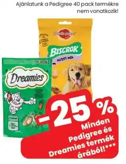 Spar Market Pedigree és Dreamies termék ajánlat