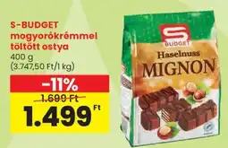 Spar S-BUDGET mogyorókrémmel töltött ostya ajánlat