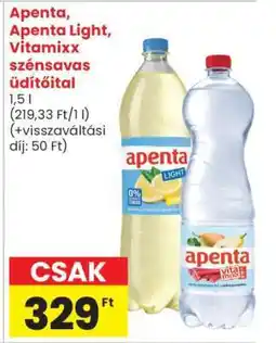 Spar Apenta, Apenta Light, Vitamixx szénsavas üdítőital ajánlat