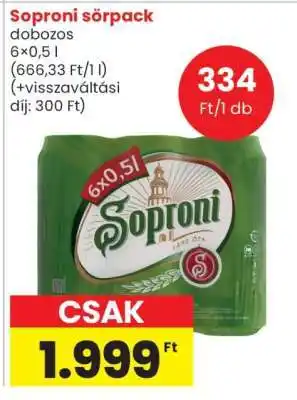 Soproni sörpack