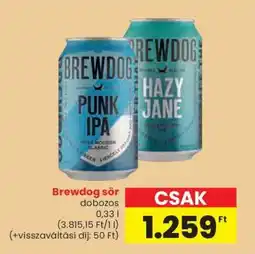 Spar Brewdog sör ajánlat
