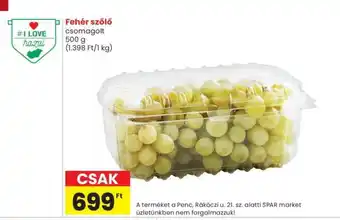 Spar Fehér szőlő ajánlat