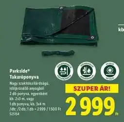 Lidl PARKSIDE Takaróponyva ajánlat