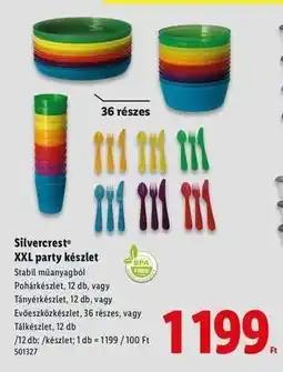 Lidl Silvercrest XXL party készlet ajánlat