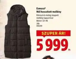 Lidl ESMARA Női hosszított mellény ajánlat