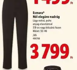 Lidl ESMARA Női elegáns nadrág ajánlat