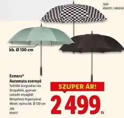 Lidl Esmara Automata esernyő ajánlat