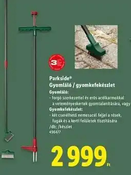 Lidl PARKSIDE Gyomláló / gyomkefekészlet ajánlat