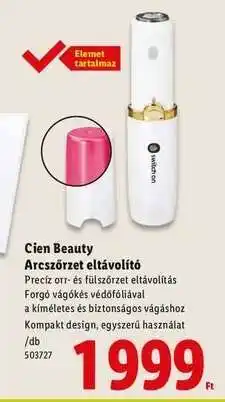 Lidl Cien Beauty Arcszőrzet eltávolító ajánlat