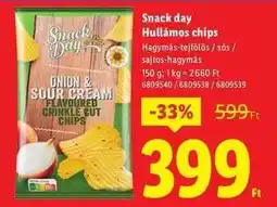 Lidl SNACK DAY Hullámos chips ajánlat