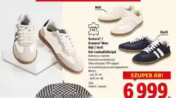 Lidl Esmara / Esmara Men Női / férfi bőr szabadidőcipő ajánlat