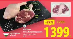 Lidl HÚSFARM Friss, fiatal kacsacomb ajánlat